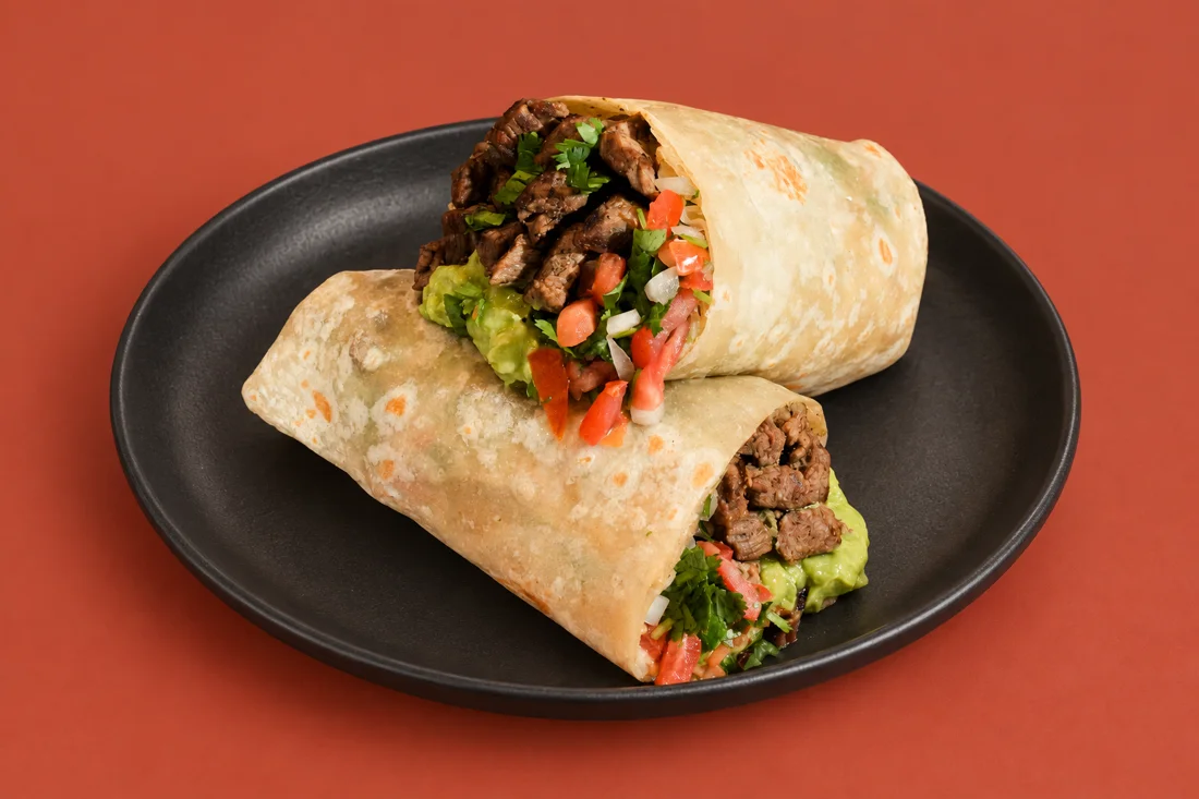 Burrito de carne asada